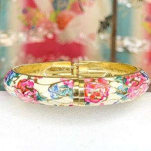 Floral Enamel bracelet